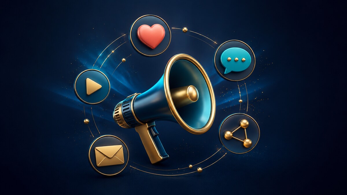 Illustration für Marketing und digitale Kommunikation